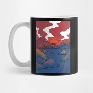 An island sunset Mug